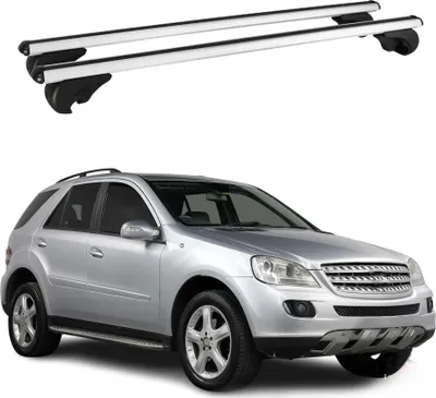 Produktbild von Dachträger Grundtäger für Mercedes ML Klasse W164 2005-2011 75kg Silber Alu 2x