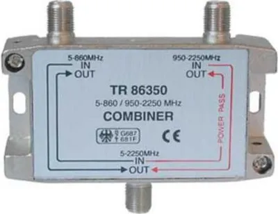 Produktbild von SAT-TV-Einspeisweiche, 5-860 MHz 950-2250 MHz, DC