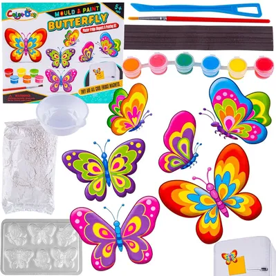 Produktbild von Kreativ-Set Create Magnet, Gießen DIY bunte Schmetterlinge