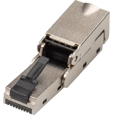 Obrázek produktu pro Digitus DN-93636, RJ-45, Stříbrná, Samice, Přímý, Cat6a, 24/1-22/1, 27/7-22/7