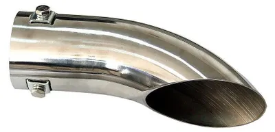 Produktbild von Universeller Auspuffendrohr-Aufsatz für PKW, Chrom, 30–54 mm, Länge 18 cm