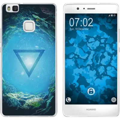 Produktbild von PhoneNatic Case kompatibel mit Huawei P9 Lite Silikon-Hülle Element Wasser M4