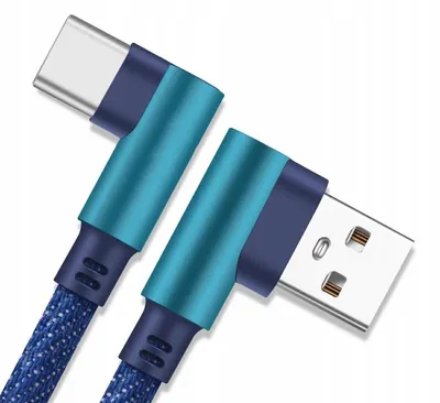 Produktbild von Apt Usb - Usb C Abgewinkelt Kabel Blau