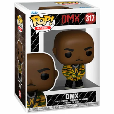 A Funko Pop! vinyl figure of DMX in its packaging.