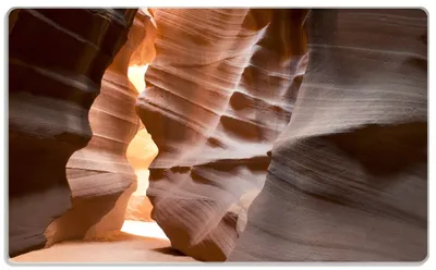 Produktbild von Wallario Frühstücksbrettchen aus Glas, je 14 x 23 cm, mit rutschfesten Füßen, Motiv Antelope Canyon Arizona  USA