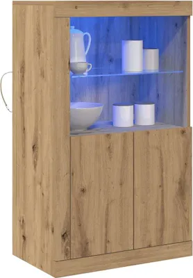 Immagine prodotto di Madia LED Rovere artigianale 60,5 x 37 x 100 cm