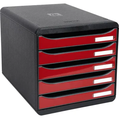 Immagine prodotto di EXACOMPTA 3097218D EXACOMPTA Schubladenbox BIG-BOX PLUS, 5 Schübe, carminrot