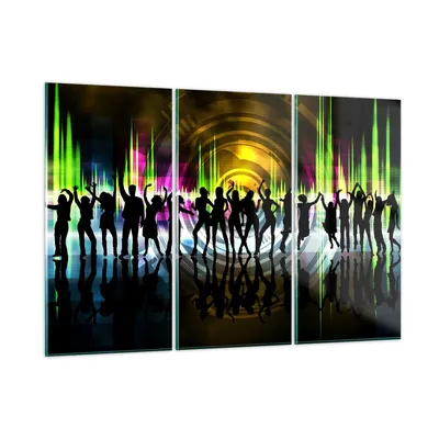 Produktbild von Bilder auf glas - Disco Musik Tanz Spaß - 165x110cm - Glasbilder - Wandbilder - Kunstdruck - zum Aufhängen bereit - Wanddekoration aus Glas - Glas Bilder - Wandbild auf Glas - GCE165x110-2580