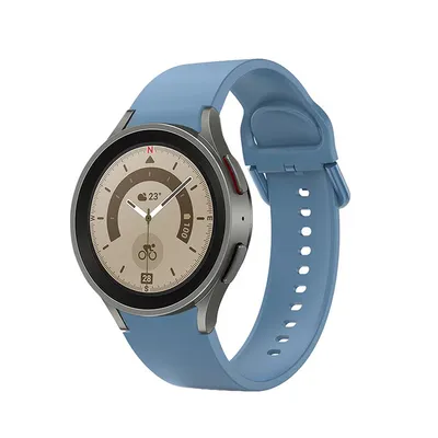 Immagine prodotto di SYSTEM-S cinturino in silicone da 20 mm per Samsung Galaxy Watch 5 4 Smartwatch in blu