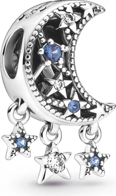 Produktbild von Pandora 799643C01 - Stern und Mondsichel Momente - Charme