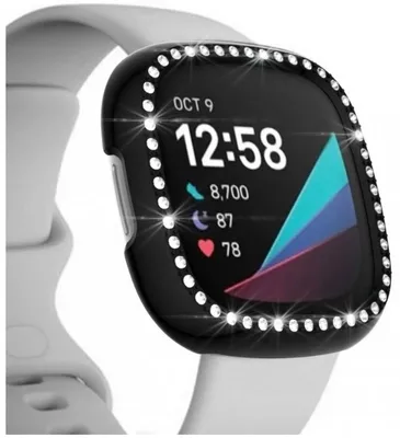 Produktbild von Strap-it Fitbit Sense Diamond PC Hülle (Schwarz)