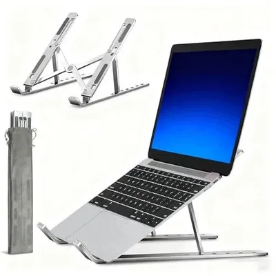 Zdjęcie produktu dla Stojak na laptop aluminiowy składany regulowany ergonomiczny 10 17 cali