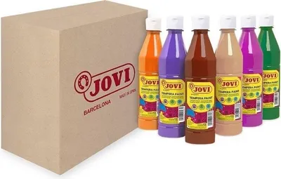 Zdjęcie produktu dla Jovi 506/6B Zestaw farb temperowych 6 x 500 ml