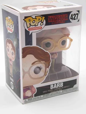 A Funko Pop! vinyl figure of Barb from Stranger Things, displayed in its original packaging.