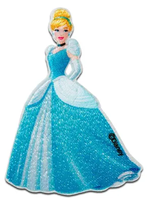 Obrázek produktu pro Disney © Cinderella Popelka princezna - nášivka, nažehlovačka, nažehlovací obrázek, nášivka, nášivka, velikost: 8,3 x 6 cm