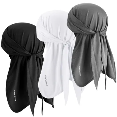 Obrázok produktu pre Bandana šatka, čierna a biela, elastická, pre šport