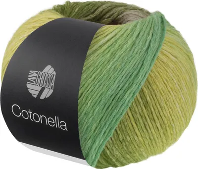 Produktbild von Lana Grossa - Cotonella 0018 dunkeloliv flieder gelb orange pink schlamm minttürkis dunkelgrau