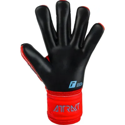 Immagine prodotto di Guanti da portiere Reusch Attrakt Duo da uomo rosso nero taglia 9,5