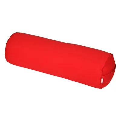 Produktbild von yogabox Yoga und Pilates Bolster / Yogarolle BASIC - rot 65 x 22 x 22 cm Buchweizenschalen