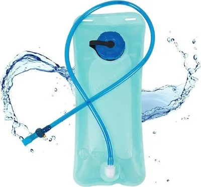 Produktbild von Famanu Trinkblase 2L Leckfreies Wasserreservoir für Rucksack mit Trinkschlauch - Blau