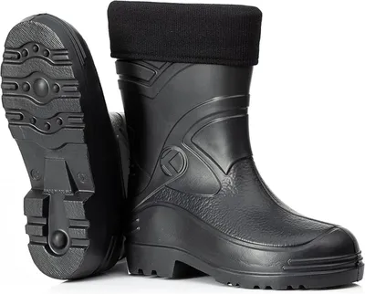 Produktbild von Leichte gefütterte Gummistiefel Herren EVA Gr 40-49 Thermo Winter Arbeit Stiefel