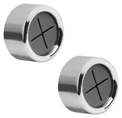 Produktbild von Handtuchhaken – 2 Stück – 4,3 cm x 4,3 cm – Silber – Ideal für Küche, Bad und Toilette