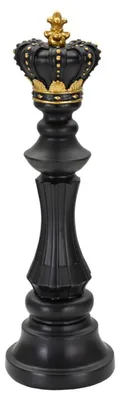 Immagine prodotto di Mauro Ferretti, scacchiera, pedina del re, nero e oro, 13x40,5 cm