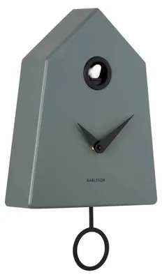 Produktbild von Karlsson - Wanduhr Grafico Cuckoo - Dschungelgrün - 7.4x21.5x35.5cm