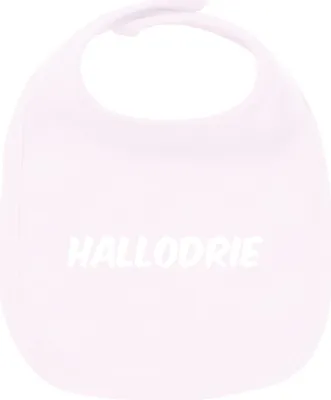Produktbild von Huuraa Unisex Babylatz Hallodrie Schriftzug Geschenk Babypink  Baumwolle Hallodrie Mitbringsel
