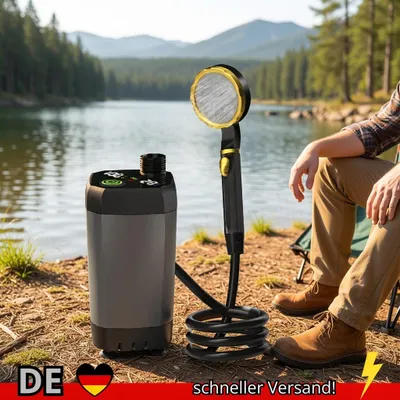 Produktbild von Camping-Duschpumpe Wohnmobil-Duschset für den Außenbereich Camp-Dusche mit