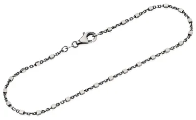 Produktbild von NKlaus Fantasiekette-Armband 925 Sterling Silber, oxidiert, 19cm, 1,5mm