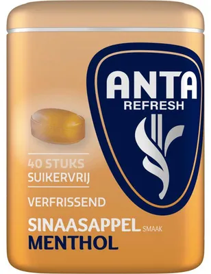 Image de Anta Sinaasappel Bonbons Rafraîchissants Menthol 72g – Bonbons fruités-frais à l'orange