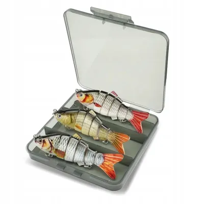 Produktbild von 3er Set Hecht- und Zanderköder, 8,4 cm, 11,2 g, Kombibox