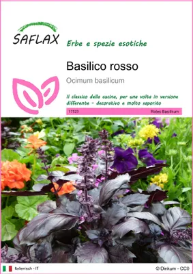 Immagine prodotto di SAFLAX  - Basilico rosso  - 200 semi - Ocimum