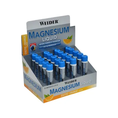Produktbild von Weider Magnesium Liquid 20 x 25ml Ampullen Exotic-Orange