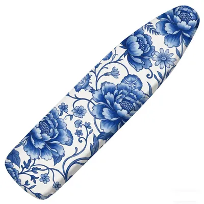 Obrázek produktu pro Potah na žehlicí prkno s květinovým vzorem, rozměry 38 x 137 cm, odolný vůči teplu a skvrnám