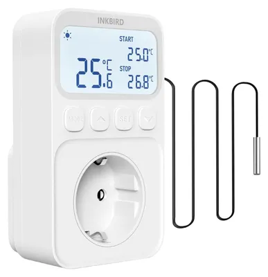 Productafbeelding van Thermostaat stopcontact - Temperatuurregelaar met sensor - 10 A
