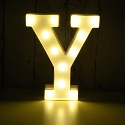 Produktbild von LED Leuchtbuchstabe 3D, 22 cm Buchstabe Y