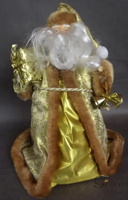 Produktbild von Weihnachtsmann im goldenen Gewand, Weihnachtsdekoration, 30 x 20 cm