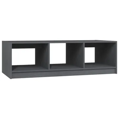 Obrázok produktu pre vidaXL Konferenčný stolík sivý 110x50x34 cm Masívne borovicové drevo