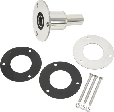 Zdjęcie produktu dla osłona wydechu 22 mm z prostym przepustem kadłuba, polerowana powierzchnia ze stali nierdzewnej 316 do ogrzewania postojowego z silnikiem wysokoprężnym