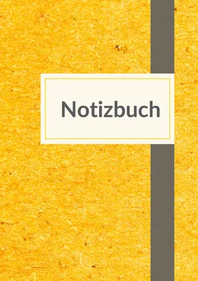 Produktbild von Notizbuch A5 liniert - 100 Seiten 90g/m² - Soft Cover gelb meliert -Papier