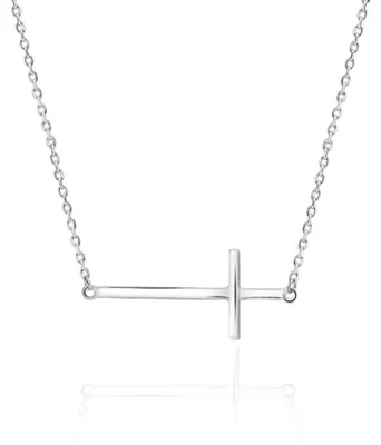 Immagine prodotto di Collana d'argento senza tempo con croce AGS230/47