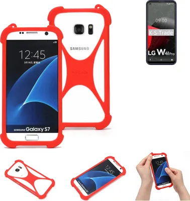 Produktbild von K-S-Trade Handy-Hülle kompatibel mit LG Electronics W41 Pro Schutz-Hülle Bumper Silikon Schutz Hülle Cover Case Silikoncase Silikonbumper TPU