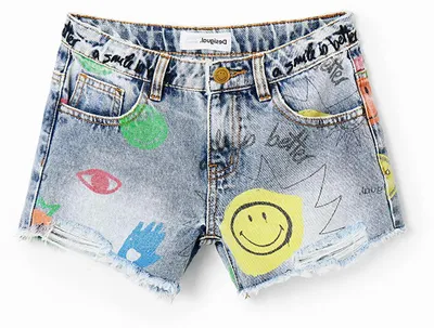 Immagine prodotto di Jeans Desigual per bambine, modello CLAU, colore blu, taglia 10 anni
