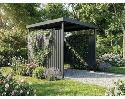 Produktbild von Unterstand Floraworld 214 x 214 cm anthrazit