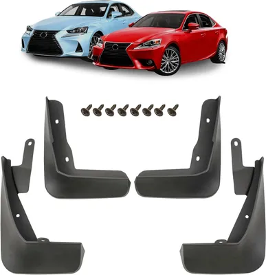 Produktbild von Schmutzfänger 4er-Set mit Befestigungssatz - passend für Lexus IS XE30 2013-2020