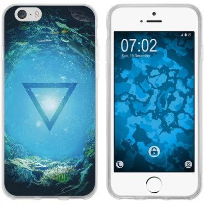 Produktbild von PhoneNatic Case kompatibel mit Apple iPhone 6s / 6 Silikon-Hülle Element Wasser M4