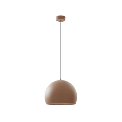 Produktbild von Lucande LED-Hängeleuchte Lythara, braun, Ø 40 cm, Aluminium