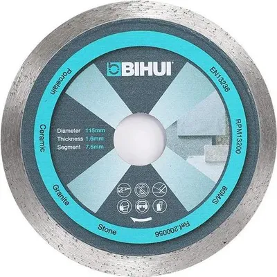 Immagine prodotto di Disco Da Taglio Diamantato Bihui 115 Mm Dcbg115